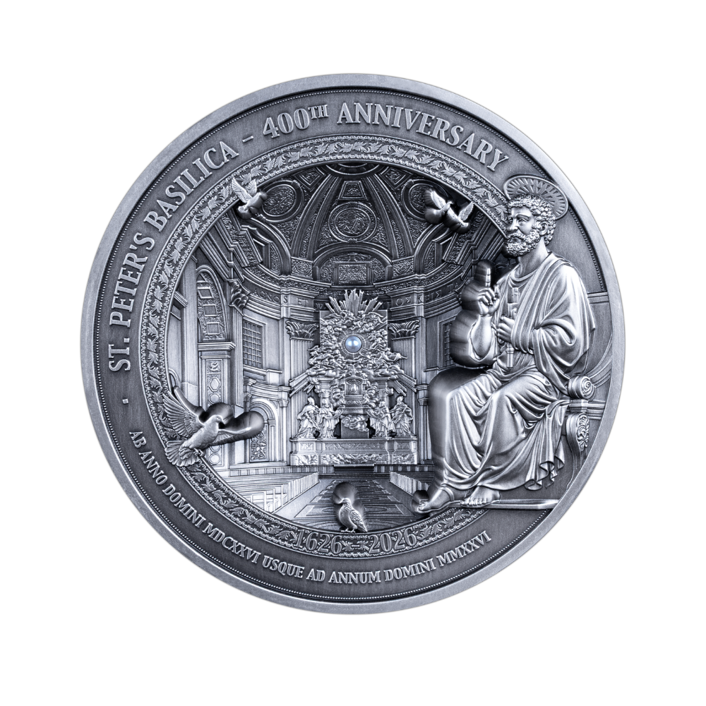 St. Peter's Basilica 400g Silver Coin 2026 MDM