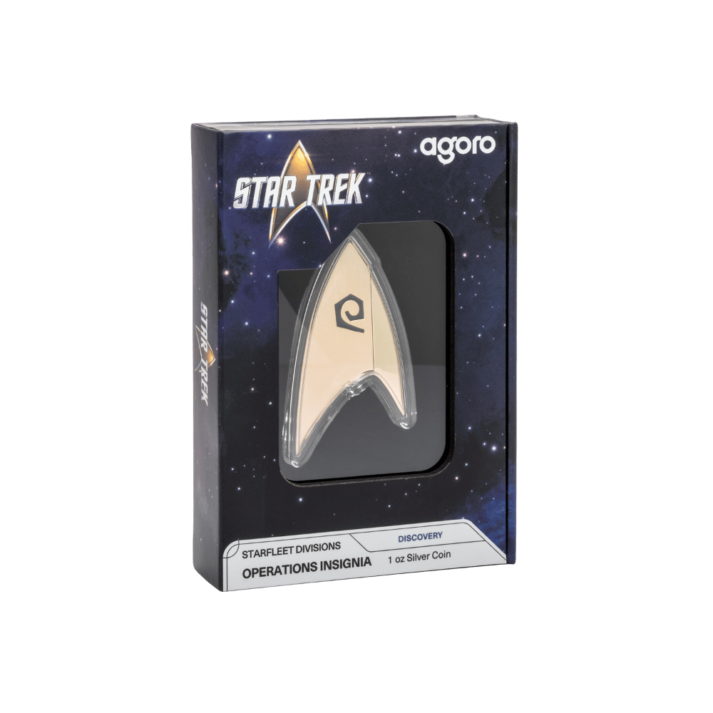 Star Trek Starfleet Divisions Operations Insignia 1 Oz Silver Coin - PARTHAVA COIN