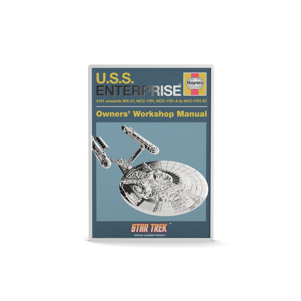 Star Trek U.S.S. Enterprise NCC-01 Owner Manual Silver Coin AGORO