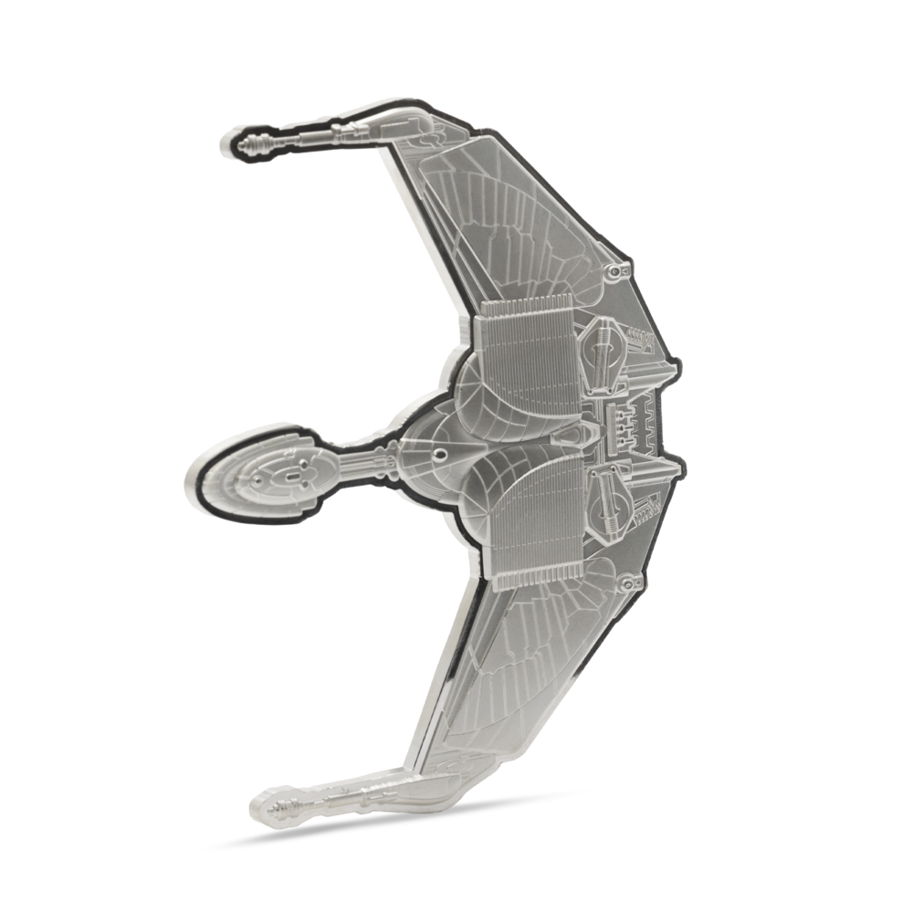 Star Trek Ships – Klingon Bird of Prey Silver Coin agoro