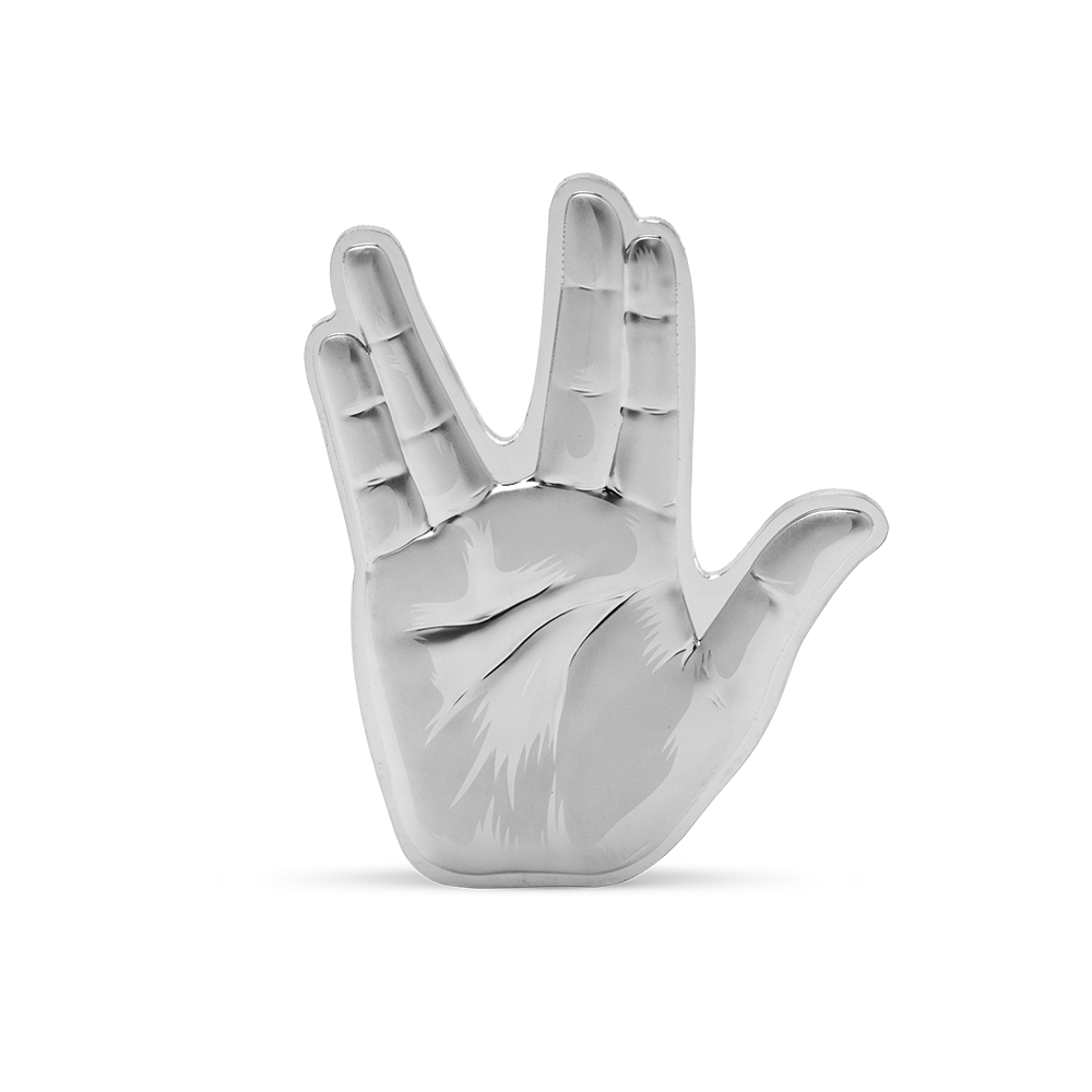Star Trek The Vulcan Salute Silver Coin AGORO