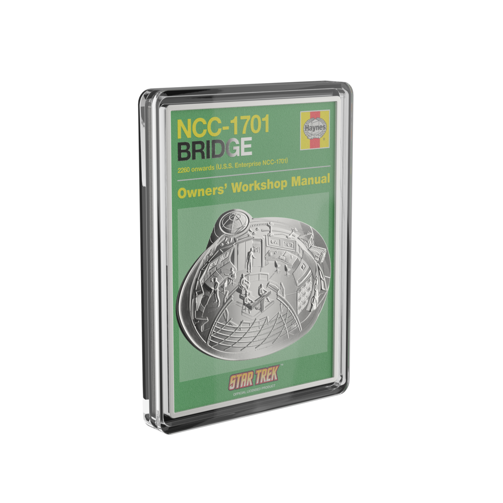 Star Trek U.S.S. Enterprise NCC-1701 Bridge Owner Manual Silver Coin