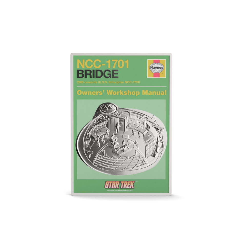 Star Trek U.S.S. Enterprise NCC-1701 Bridge Owner Manual Silver Coin
