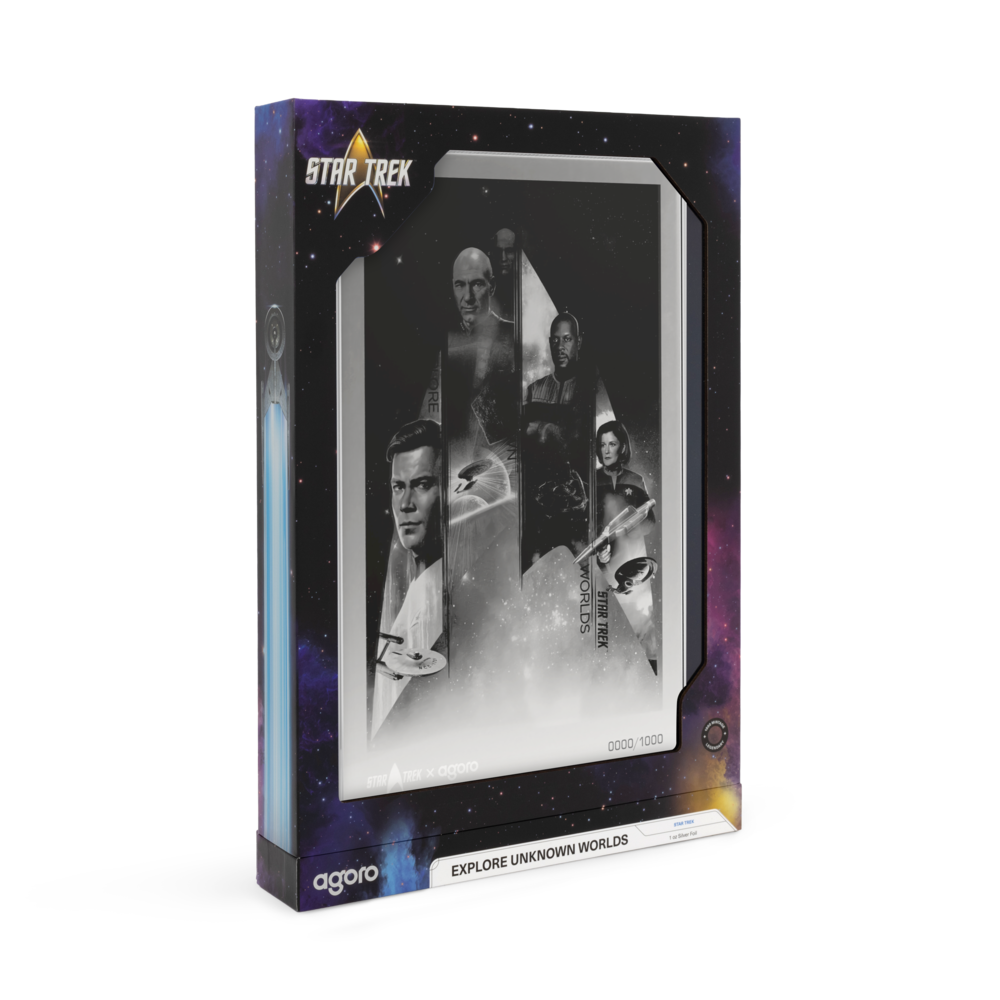 Star Trek Captains: Explore Unknown Worlds Pure Silver Collectible Foil AGORO