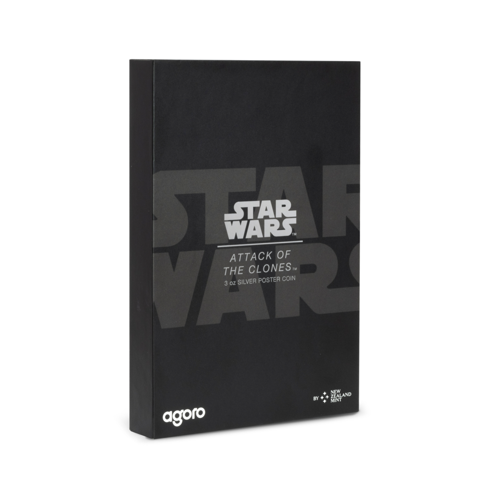 Star Wars™ Attack of the Clones™ 3 Oz Silver Poster Coin
