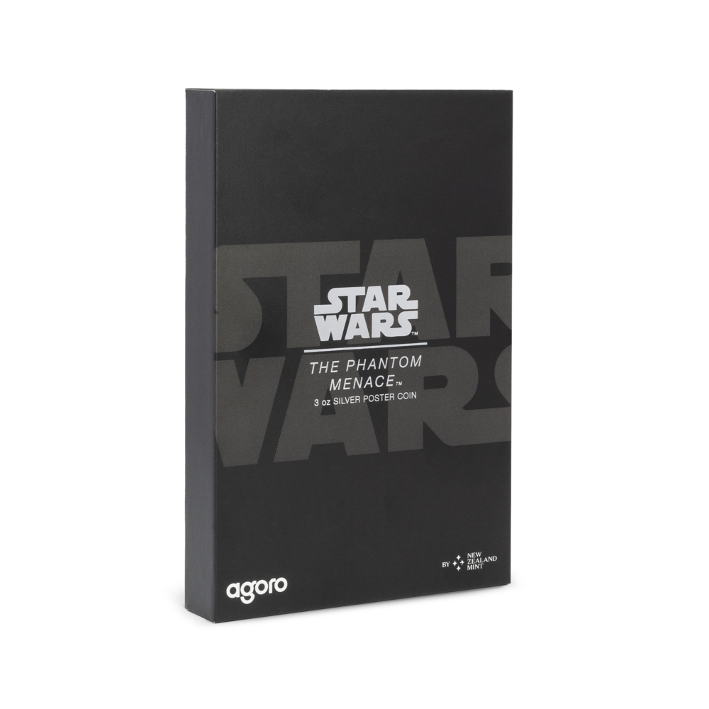 Star Wars™ The Phantom Menace™ 3 Oz Silver Poster Coin