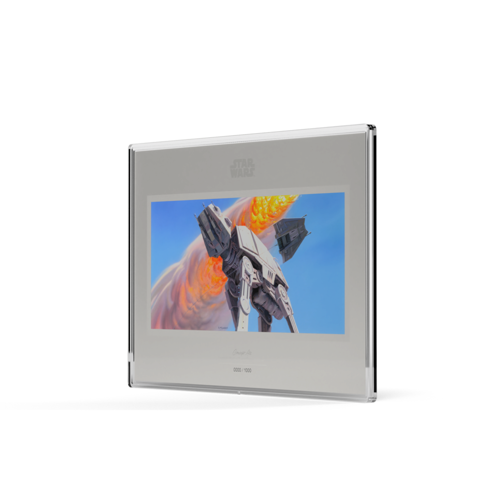 Star Wars™ Concept Art Imperial Walker™ and Snowspeeder™ Silver Collectible Foil AGORO