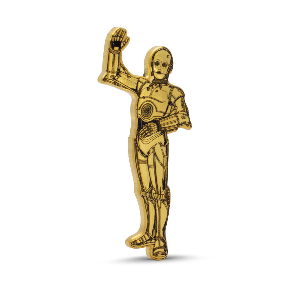 Star Wars C-3PO Silver Coin reverse Agoro