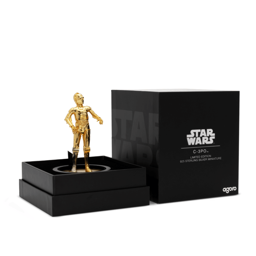 C-3PO™ Pure Silver Miniature presentation box - Agoro by New Zealand Mint