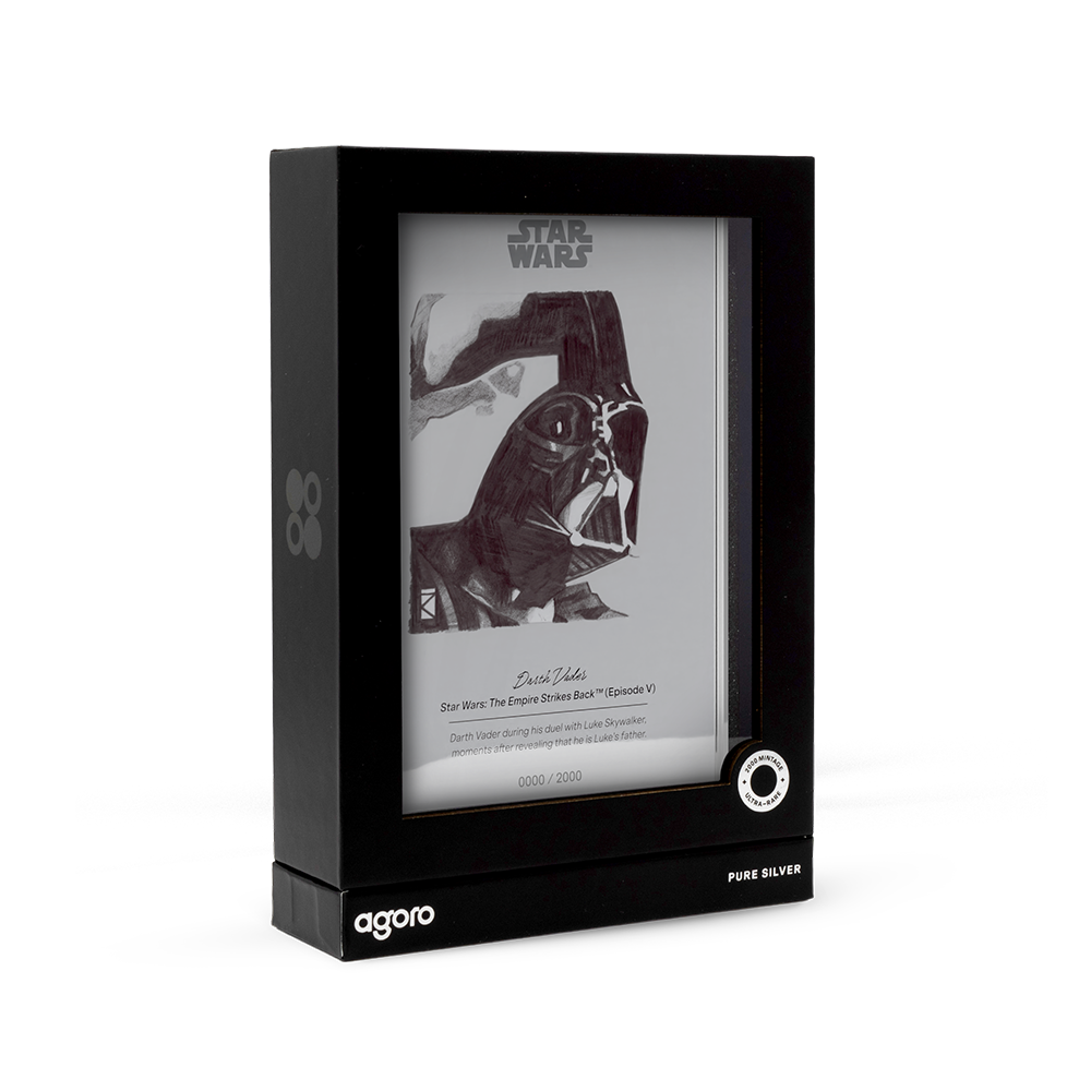 Star Wars™ Sketch Art Darth Vader™ Silver Collectible Foil Agoro