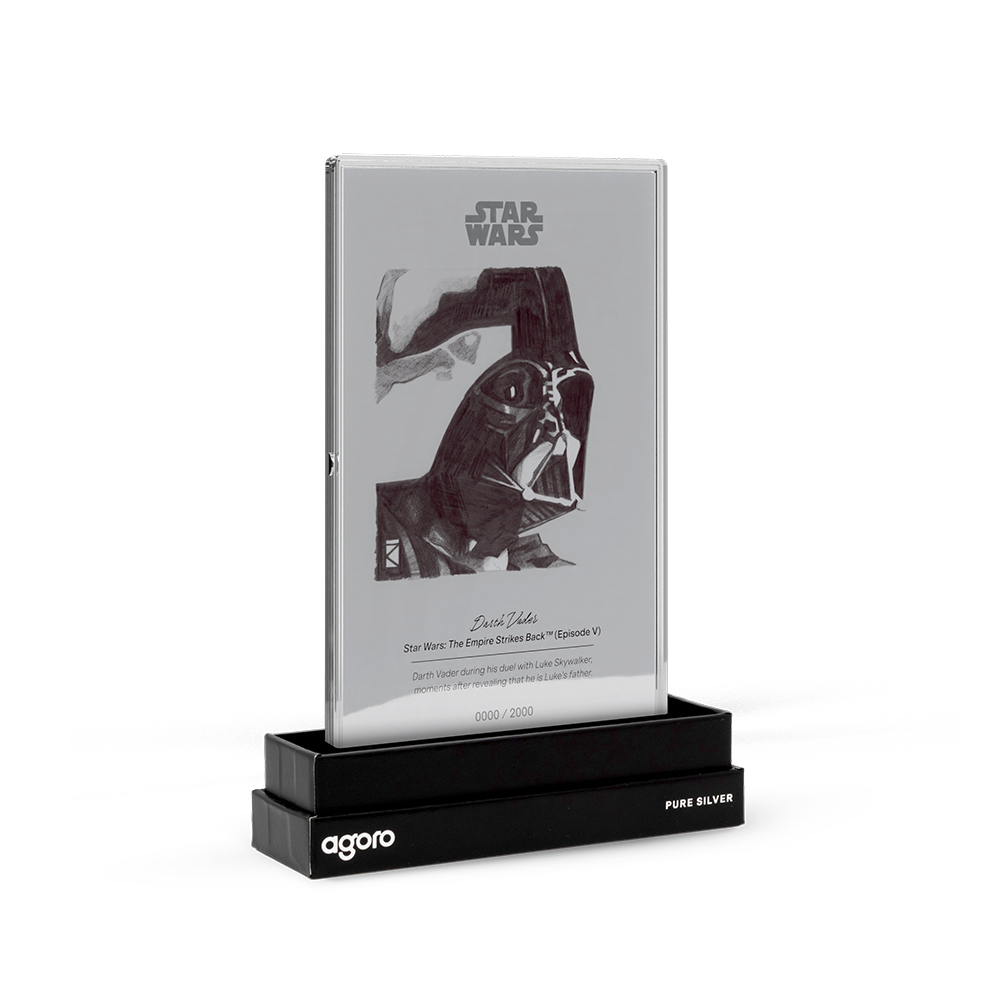 Star Wars™ Sketch Art Darth Vader™ Silver Collectible Foil Agoro