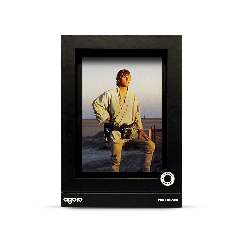 Star Wars™ Sketch Art Luke Skywalker™ Silver Collectible Foil Agoro