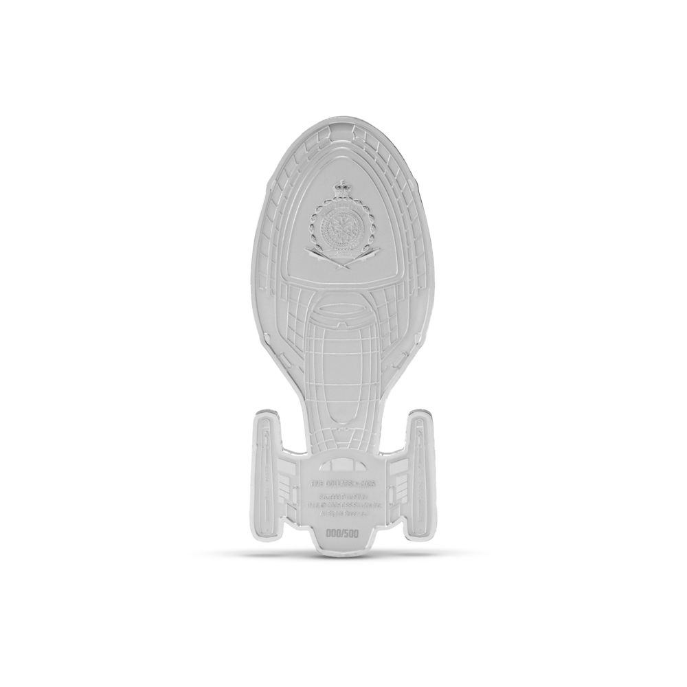 Star Trek Ships – U.S.S. Voyager NCC-74656 Silver Coin