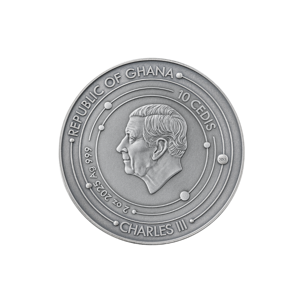 Sun Solar System 2 Oz Silver Coin 2025