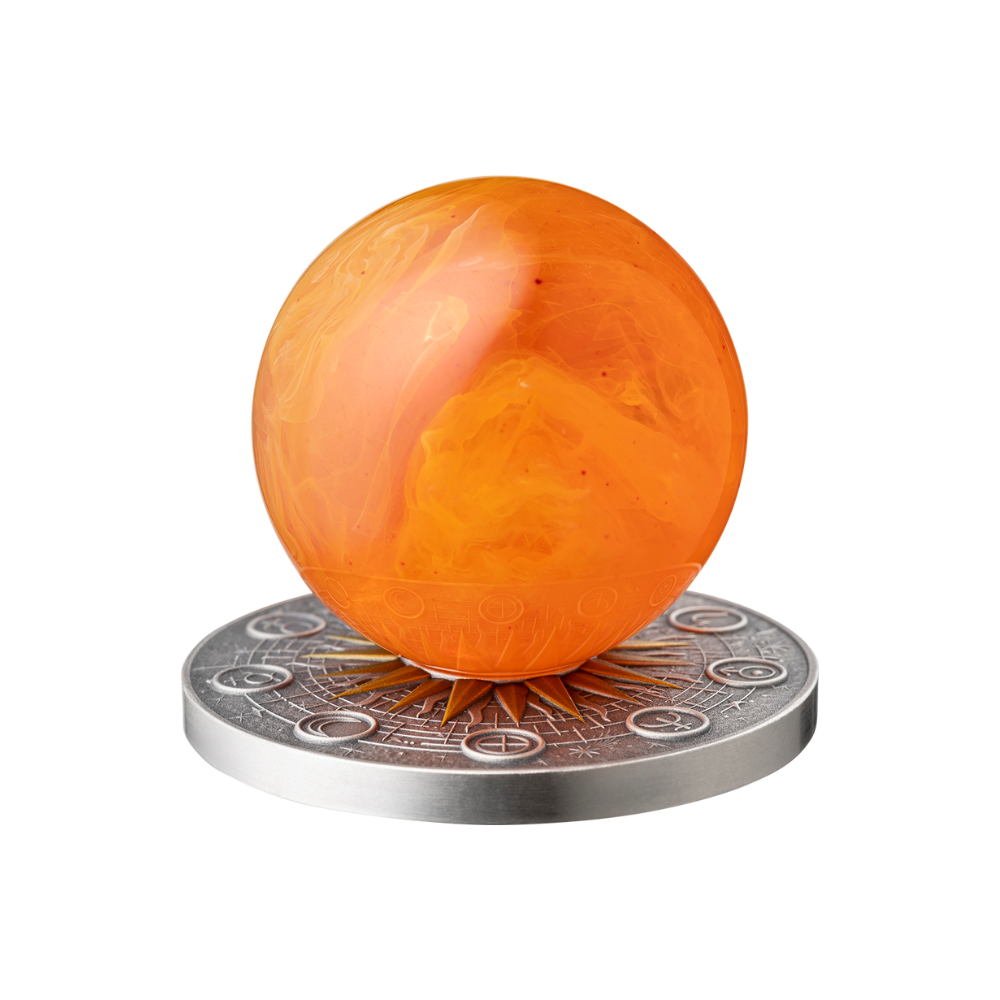 Sun Solar System 2 Oz Silver Coin 2025