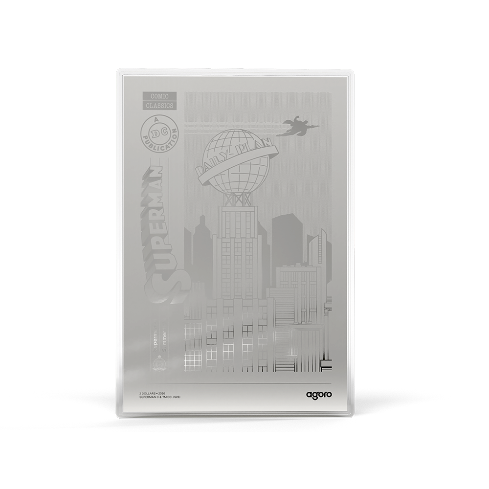 Superman #1: Summer 1939 Pure Silver Collectible Foil Agoro