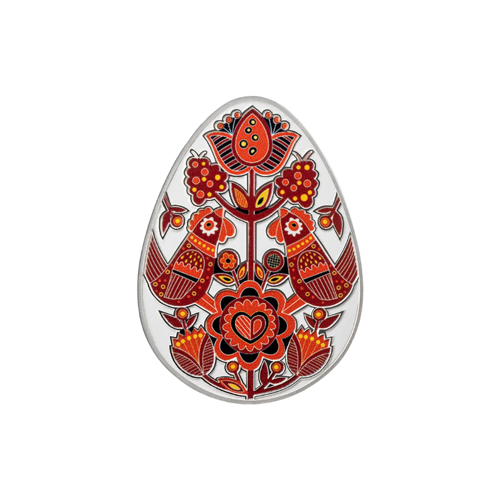 Svitanok Ukrainian Pysanka 1 Oz Silver Coin 2024