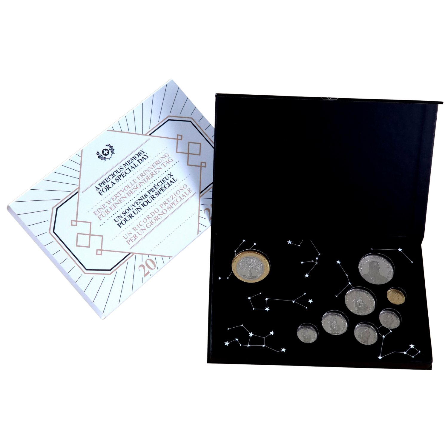 Swiss Birthday Coin Set Swissmint 2025 - black
