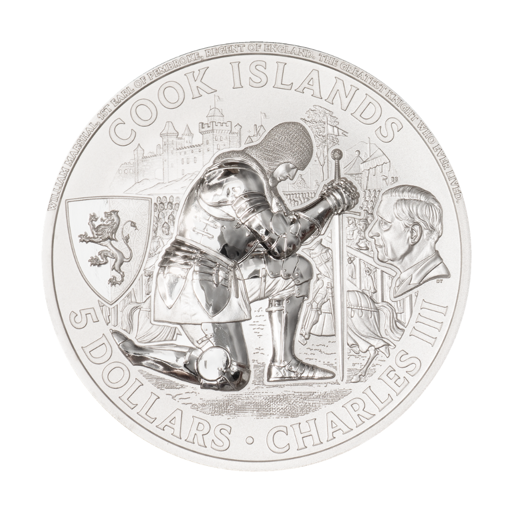 Sword Fighting Knight Games 1 Oz Silver Coin 2027 CIT COIN INVEST AG