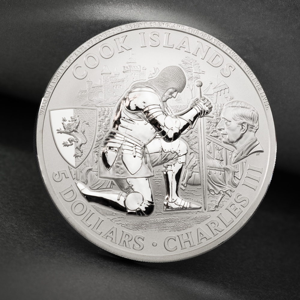 Sword Fighting Knight Games 1 Oz Silver Coin 2027 CIT COIN INVEST AG