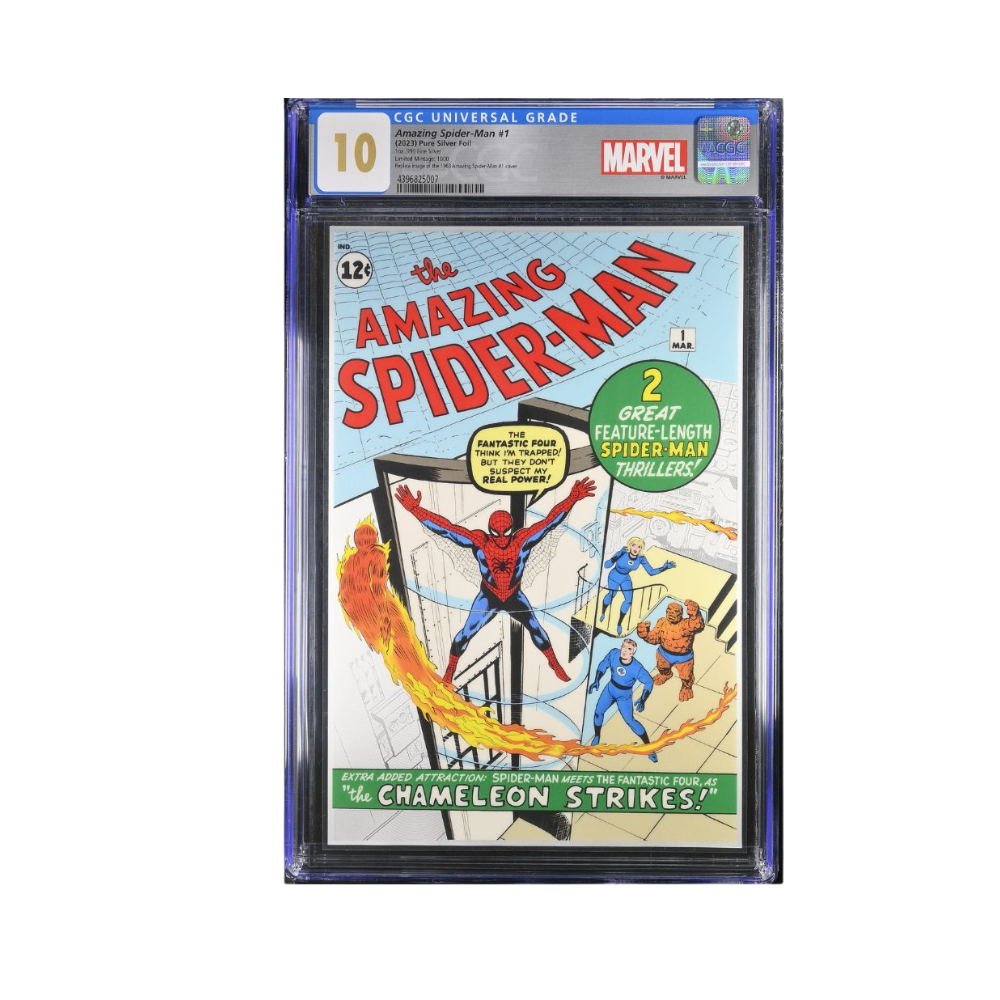 THE AMAZING SPIDER-MAN #1 Marvel Comics 1 Oz Silver Foil Niue 2023