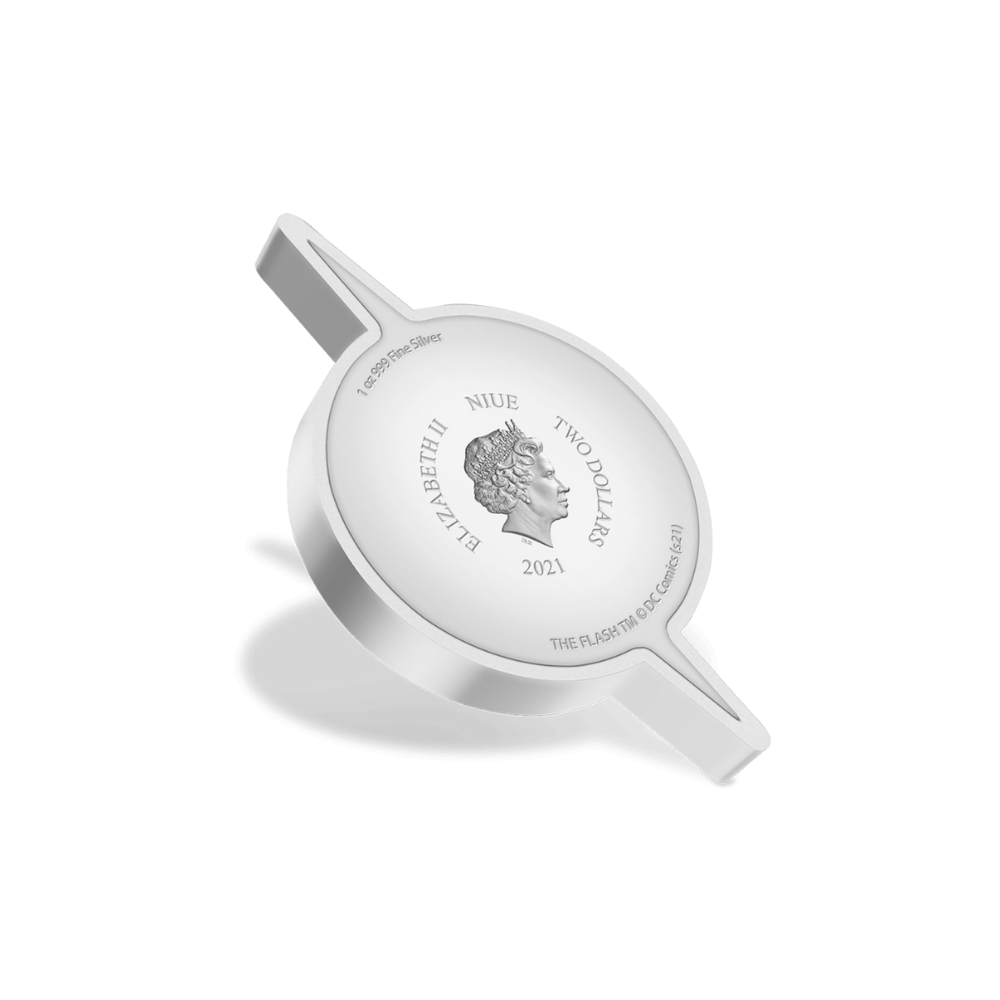 THE FLASH™ Logo 1 Oz Silver Proof Coin $2 Niue 2021