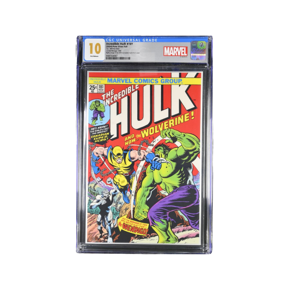 THE INCREDIBLE HULK #181 Marvel Comics 1 oz Silver Foil Niue 2024- CoA #0313