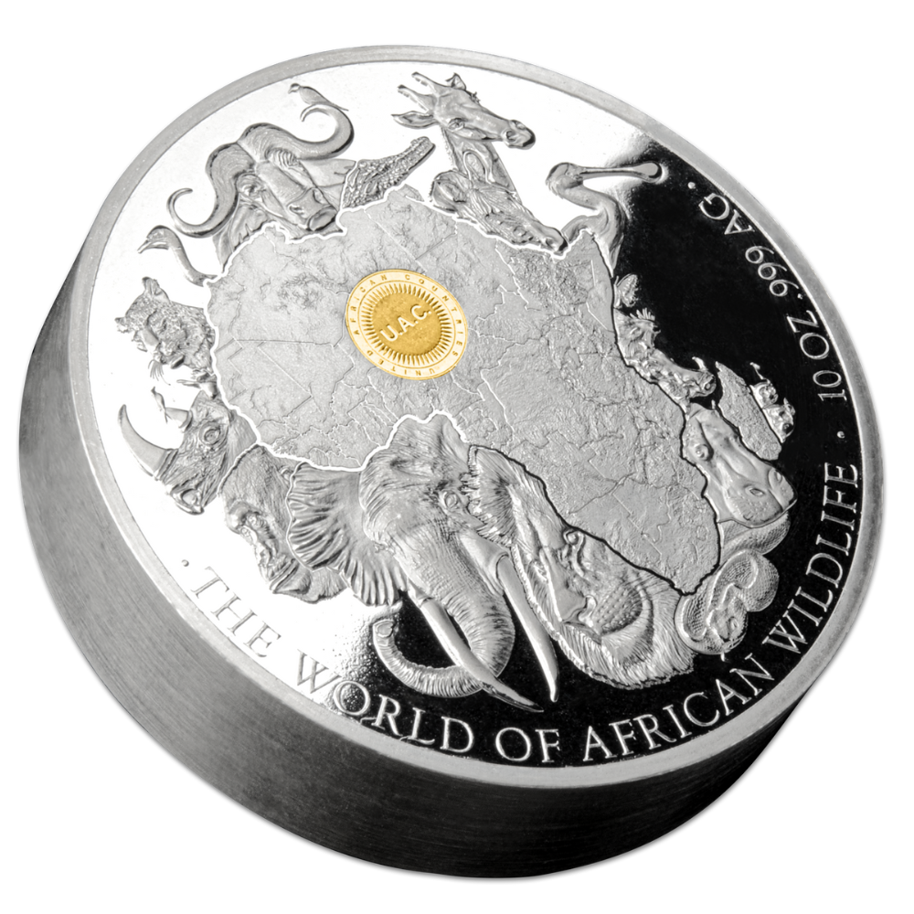 THE WORLD OF AFRICAN WILDLIFE 10 Oz Silver Coin UAC 2023
