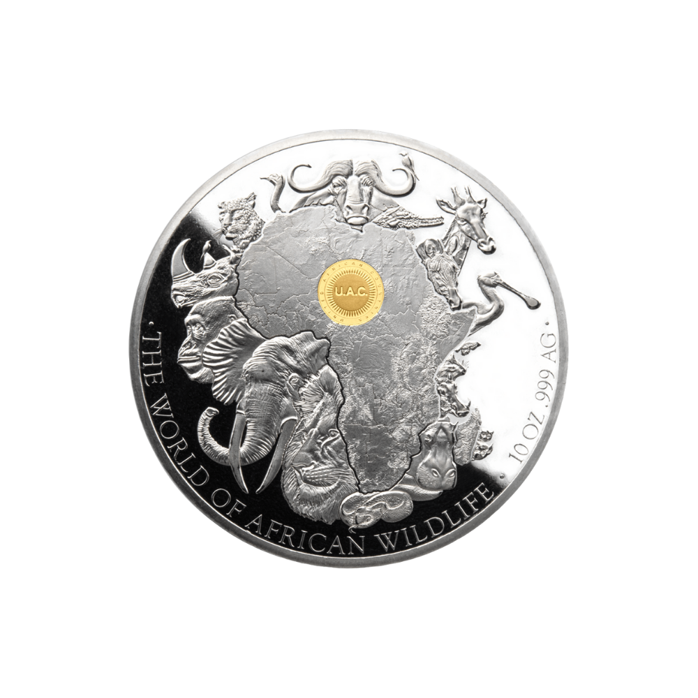 THE WORLD OF AFRICAN WILDLIFE 10 Oz Silver Coin UAC 2023