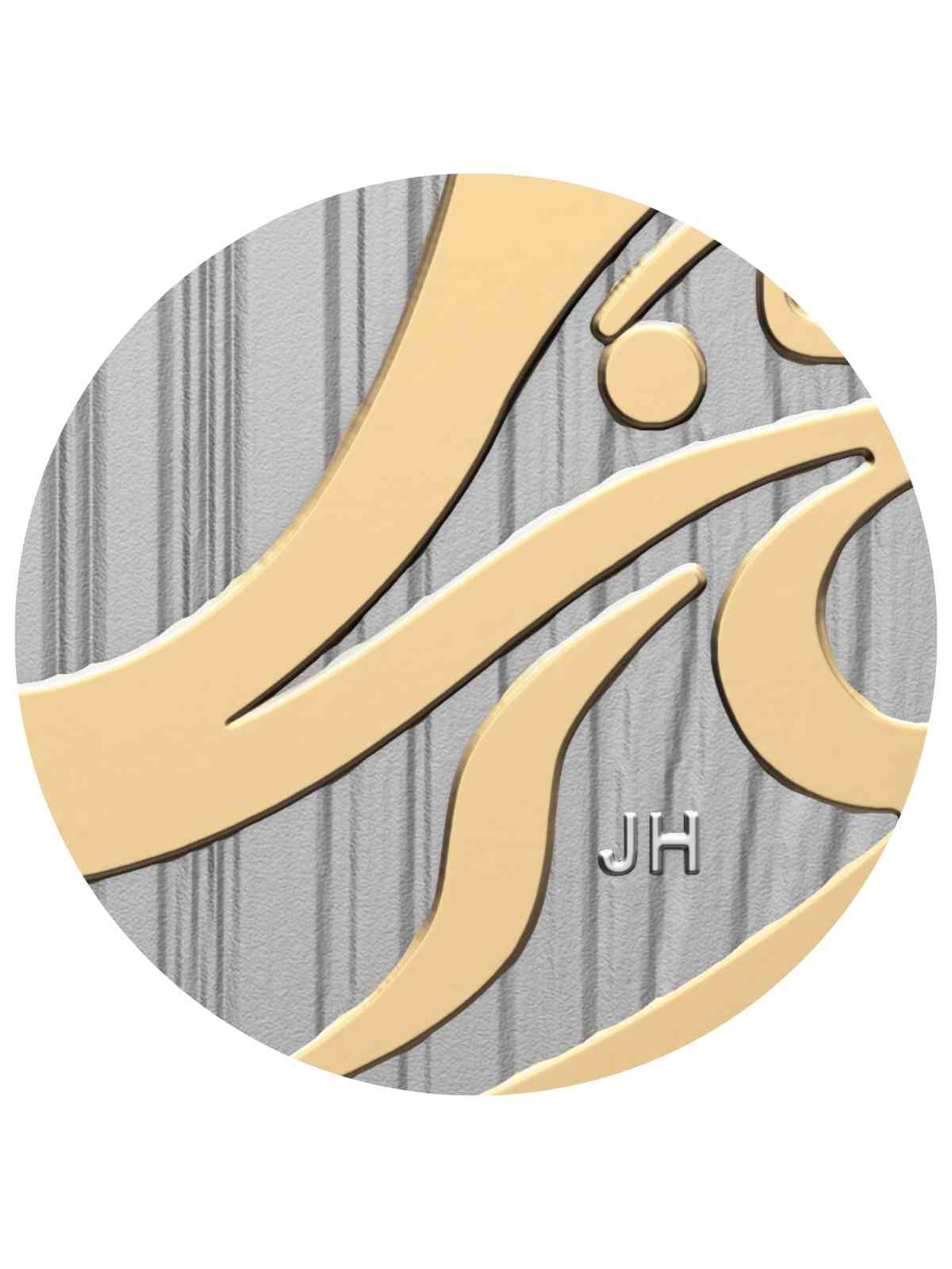 $30 fine silver coin 'The Hunter' featuring a Kwakiutl hand-carved Western Red Cedar design by artist Jason Henry Hunt, re-created in 2 oz. 99.99% pure silver with selective gold plating, showcasing an Eagle hunting in the Northwest Coast formline style.