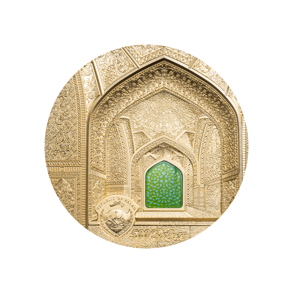 TIFFANY ART Isfahan 5 Oz Gold Coin $500 Palau 2020