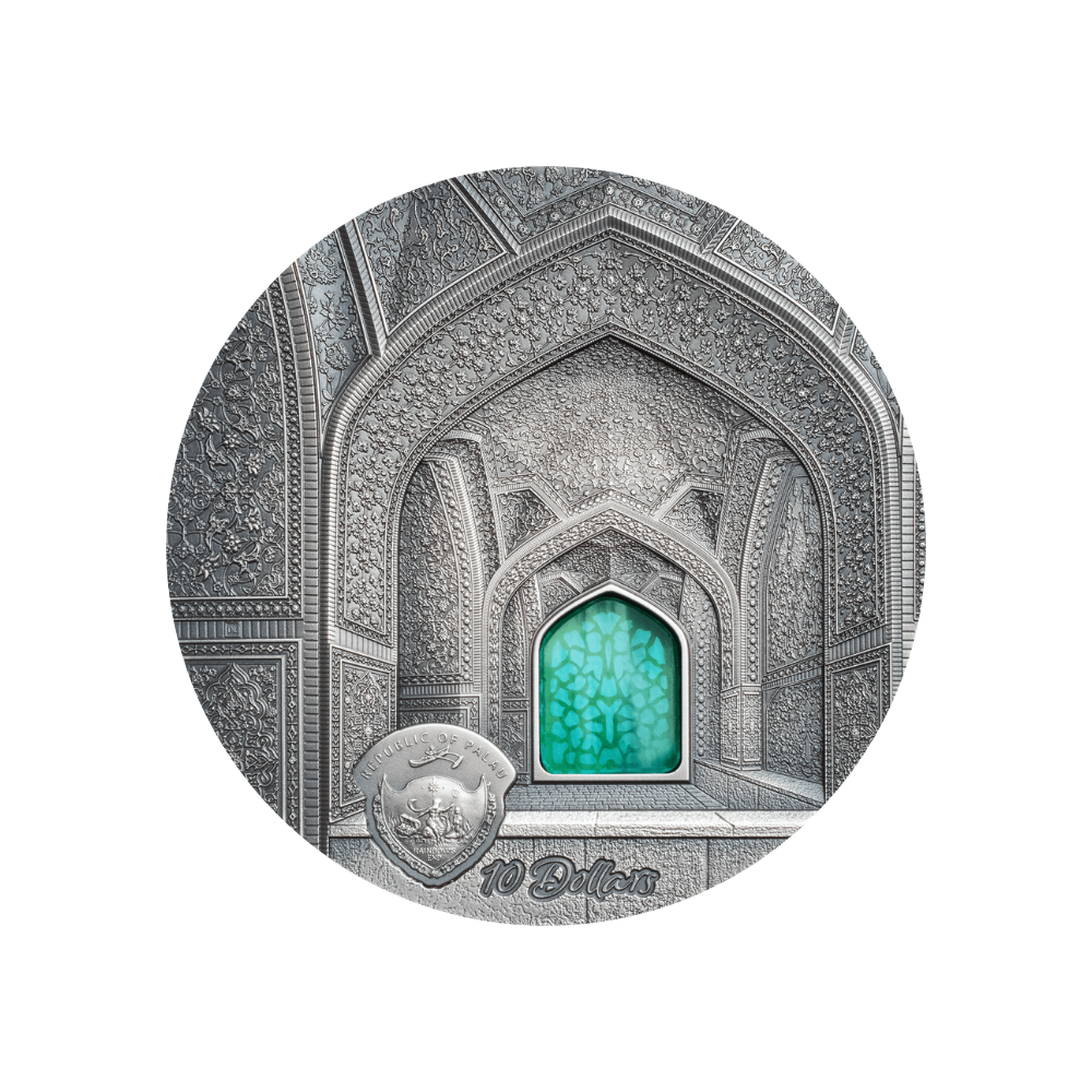 TIFFANY ART Safavid 2 oz Silver Coin $10 Palau 2020
