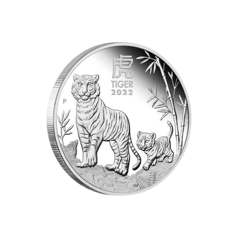TIGER Lunar Year Series III Set 3x1 Oz Silver Coins $1 Australia 2022