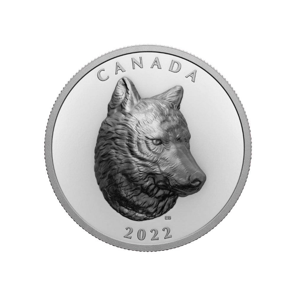TIMBER WOLF Silver Coin $25 Canada 2022