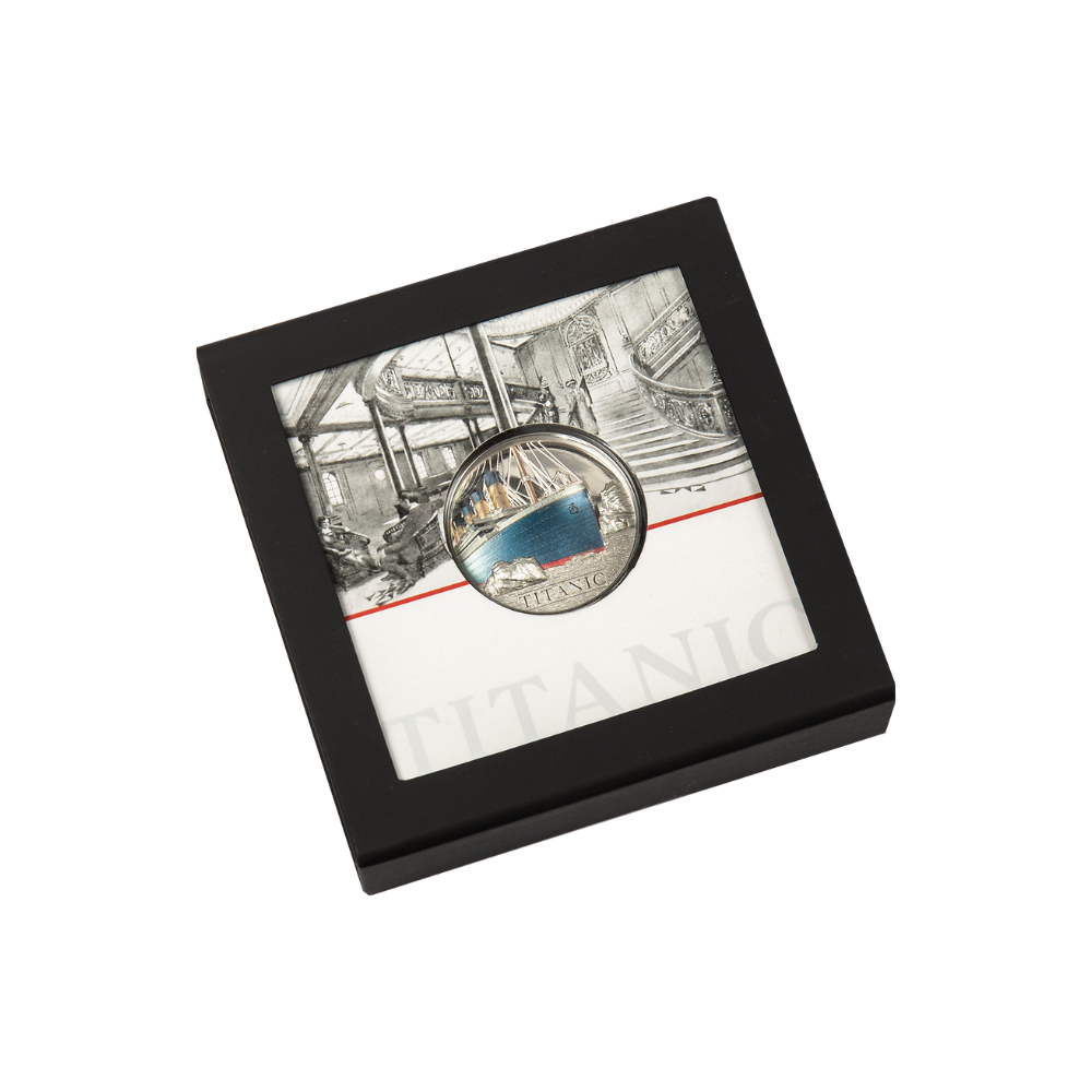 TITANIC 1 Oz Silver Coin $5 Cook Islands 2022