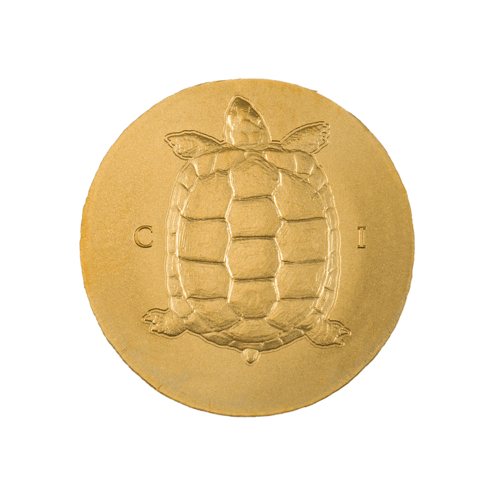 TORTOISE Numismatic Icons Gold Coin $5 Cook Islands 2022 - CIT