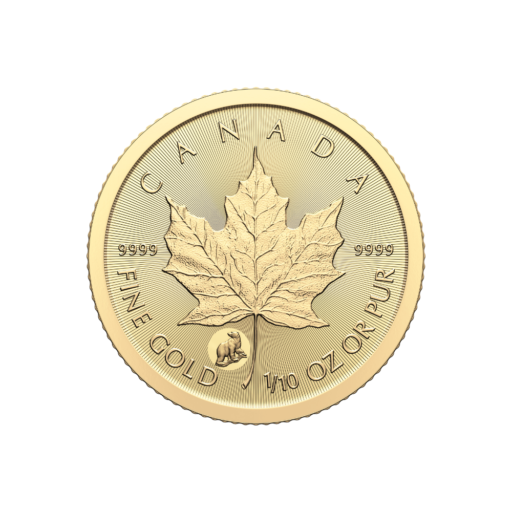 TREASURED GOLD MAPLE LEAF FIRST STRIKES Polar Bear Privy Mark (Premium Bullion)