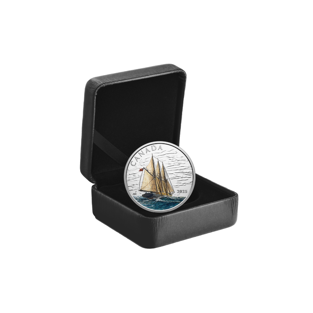 Tall Ships Three-masted Schooner Fine Silver Coin Canada 2025