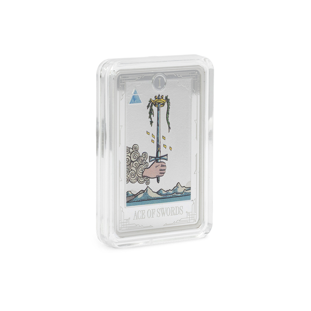 Tarot Cards Ace of Swords 1 Oz Silver Coin AGORO