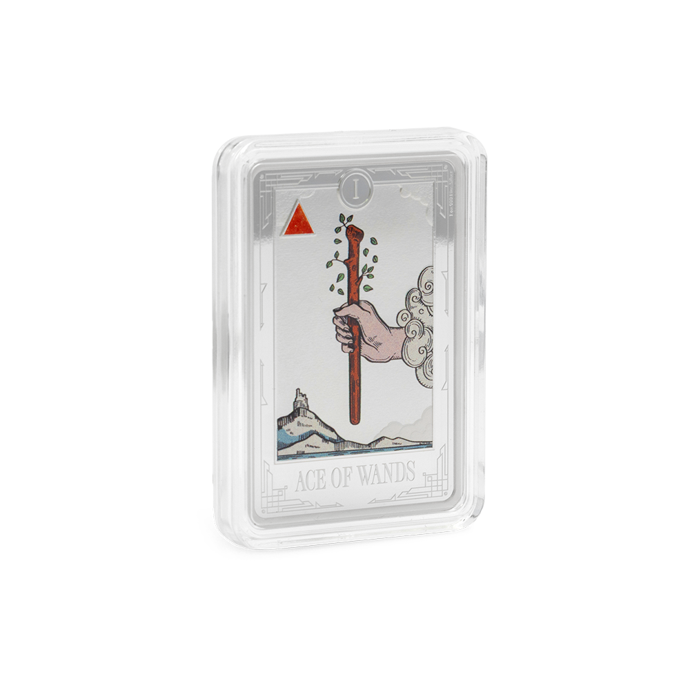 Tarot Cards Ace of Wands 1 Oz Silver Coin