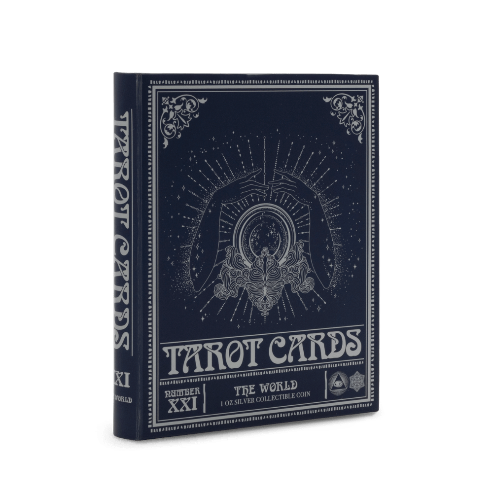 Tarot Cards The World Silver Coin Presentation box - Agoro New Zealand Mint