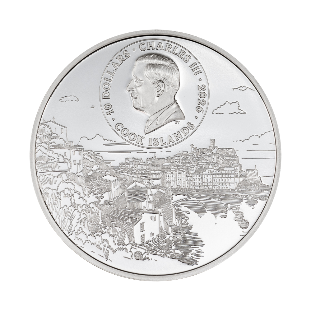 The Architectures of the World Cinque Terre 2 Oz Fine Silver Coin CIT/Royal Canadian Mint
