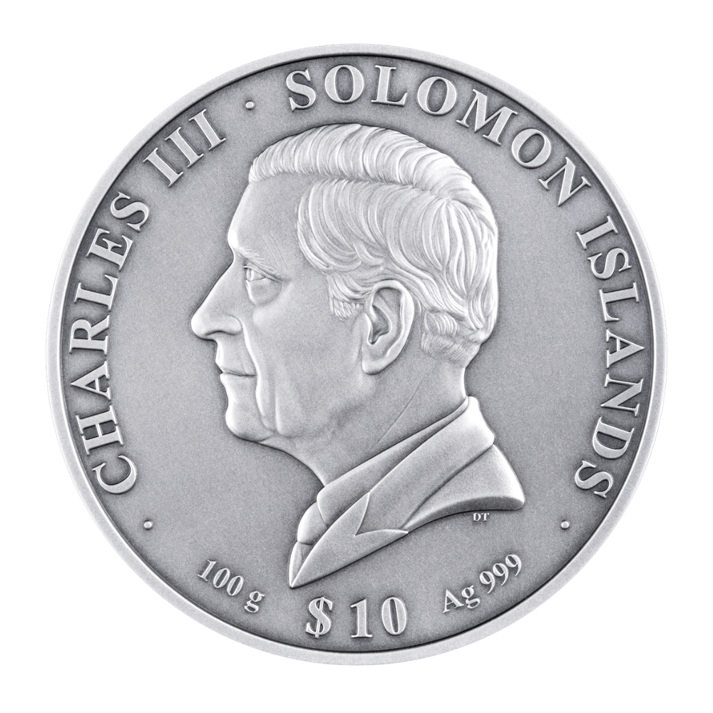 The Colossus of Rhodes 100g Silver Coin 2027 MDM