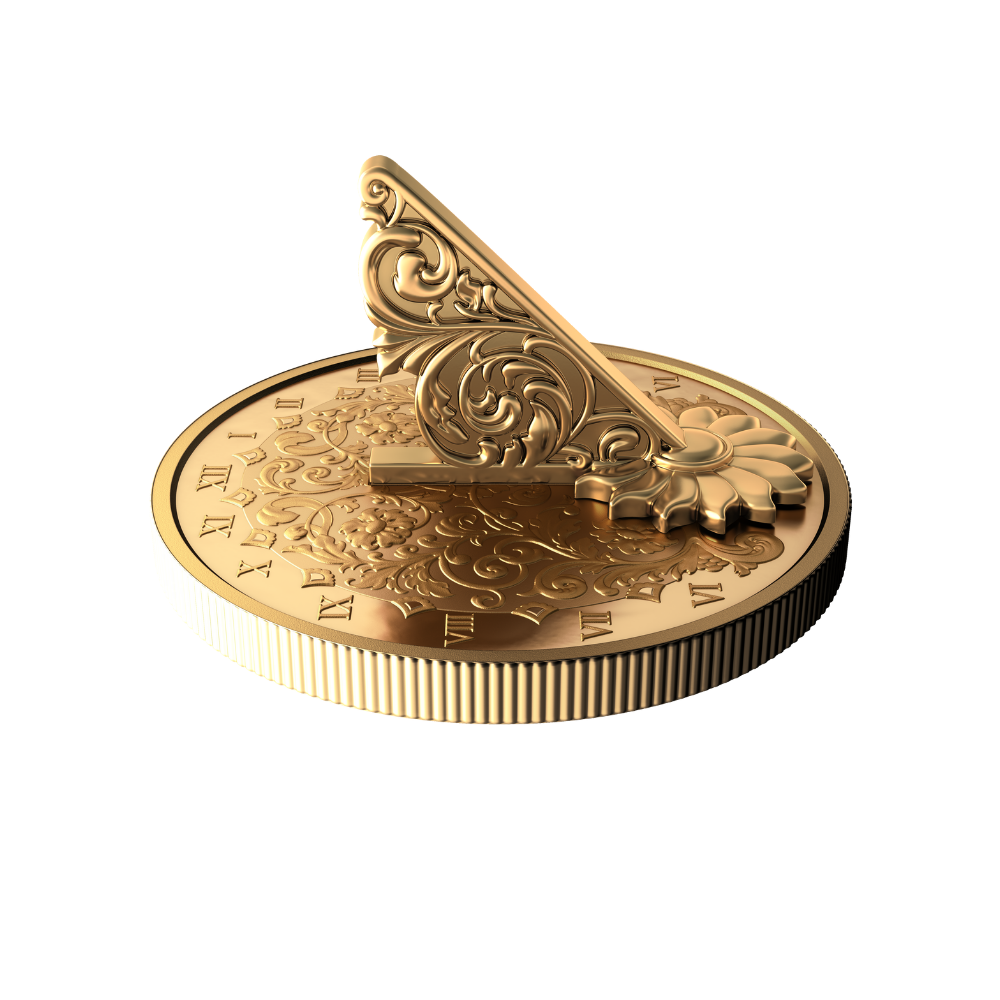 The Gilded Sundial 1 Oz Fine Silver Coin Canada 2025 ROYAL CANADIAN MINT