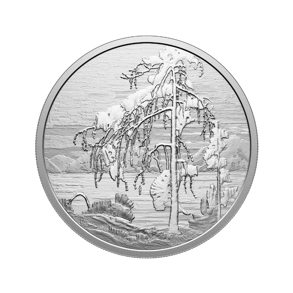 The Jack Pine by Tom Thomson 2 Oz Fine Silver Coin - Parthava Coin
