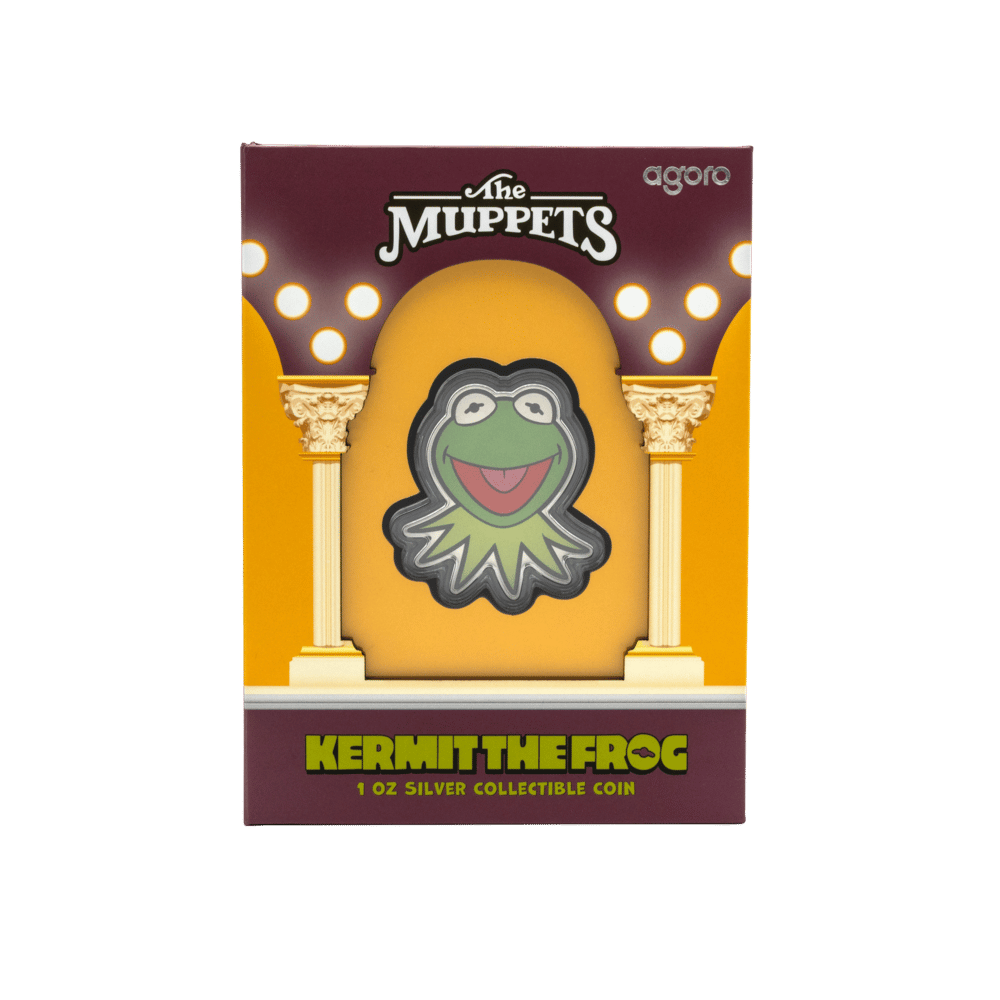 DISNEY THE MUPPETS Kermit The Frog 1 Oz Silver Coin $2 Niue 2025 - PARTHAVA COIN