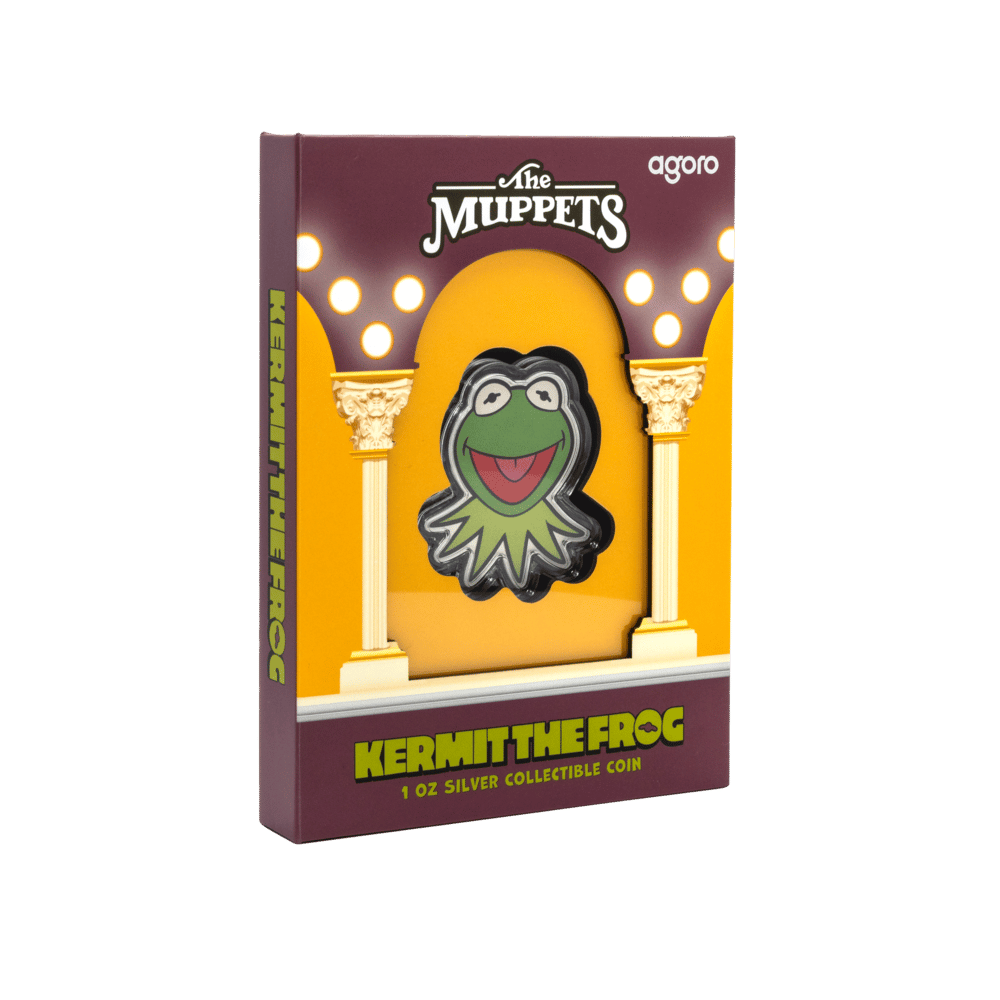 DISNEY THE MUPPETS Kermit The Frog 1 Oz Silver Coin $2 Niue 2025 - PARTHAVA COIN