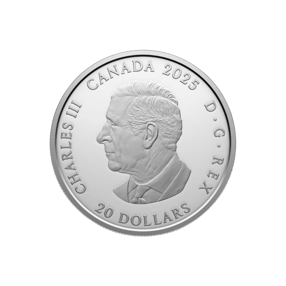 The Sundial 1 Oz Fine Silver Coin $20 Canada 2024