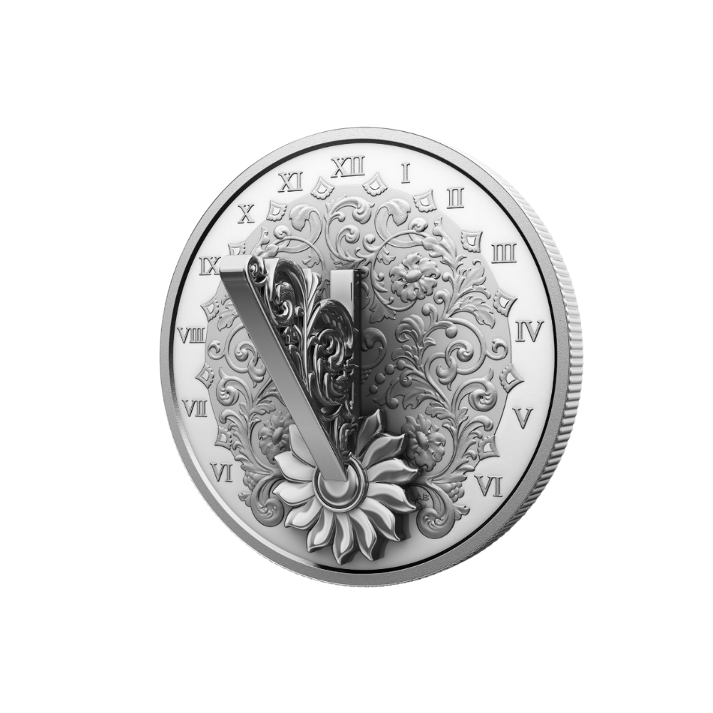 The Sundial 1 Oz Fine Silver Coin $20 Canada 2024