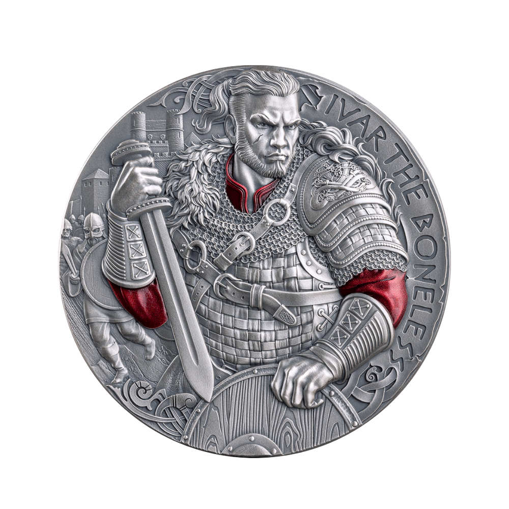 Ivar the Boneless The Way To Valhalla 2 Oz Silver Coin MINT XXI